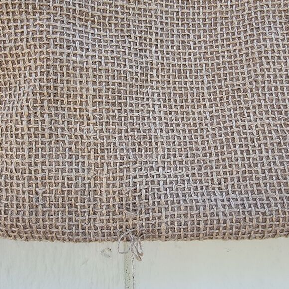 Crate & Barrel Chaparral linen Blend Woven 18x18 Brown (hay) pillow cover - Picture 2 of 5